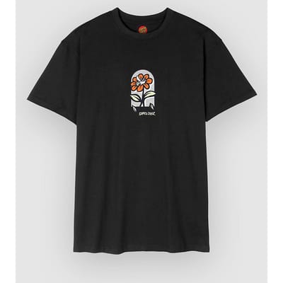 Santa Cruz Delfino Flower Guy T-Shirt zwart