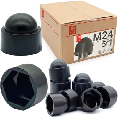 LUN FIX - Schroefkap - Zeskant Dekking - M24 - 5 Stuks - Beschermkappen