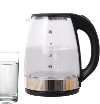 Glazen Waterkoker - Stille Ketel - Snel Water Koken - Automatische Uitschakeling - 2 Liter Capaciteit - Transparant