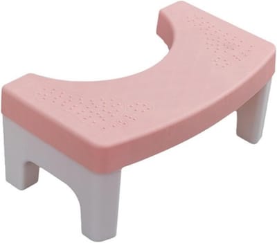 Toiletkrukje - Krukje Poepen - Comfortabel Toiletgebruik - Ergonomisch Squat Ontwerp - Universele Maat - Roze