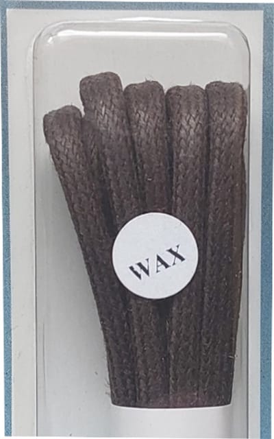 Cordial Veter - Donker Bruin - Dik Rond - Wax - Lengte 90 cm - Dikte 4 mm - Schoenveter