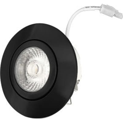 6W IP44 Dimbare LED Inbouwlamp Zwart 2700K - IL-DC636DB