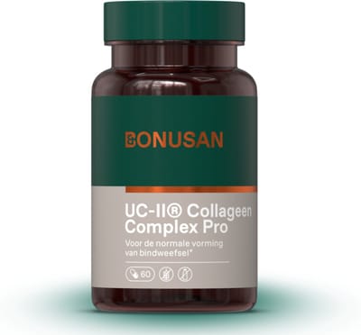 BONUSAN UC-II® Collageen Complex Pro – 60 Capsules – Met Ongedenatureerd Collageen Type 2, Mangaan, Zink en Kurkuma