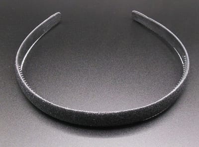 Diadeem zwart glitter