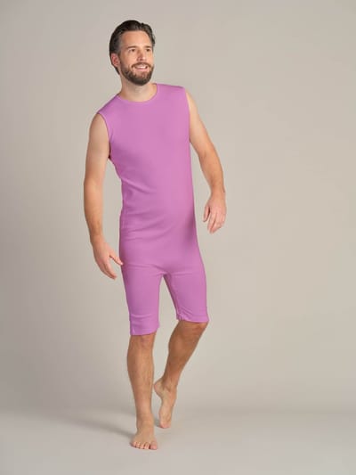 Incontinentie body | Rugritssluiting  | Rits in het kruis | Lila | XS