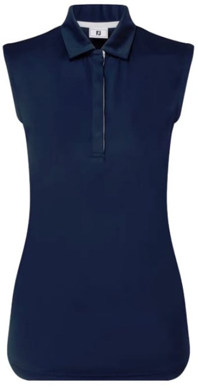 Footjoy Mouwloze Dames Polo Lisle Navy