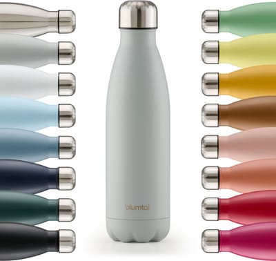 Blumtal Thermosfles - Met dubbele wand - Thermosbeker Koffie, Thee en Koele dranken - Travel Mug - 500ml - Ultimate Grey - Grijs