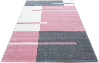Modern laagpolig vloerkleed Hawaii - roze - 160x230 cm