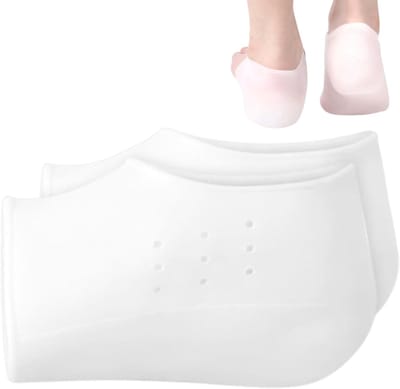 Invisible Heel Lift Inserts, Silicone Heel Cushion Pads , Shock Absorptie Schoenen Increasing Pad voor Men, Vrouwen, Tieners, Jongen, Meisjes, Vrienden en Familie - wit