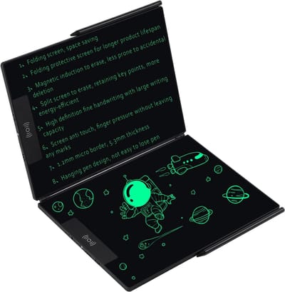 Inklapbare Schrijftablet 14,3 Inch - Ultraduin Digitaal Notitieblok voor Kinderen en Volwassenen