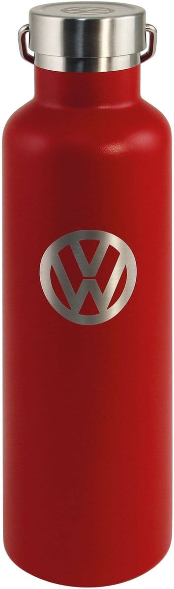 BRISA VW Collection - Originele Volkswagen geïsoleerde dubbelwandige vacuüm thermosfles van roestvrij staal (Volkswagen-belettering en VW-logo/735 ml)