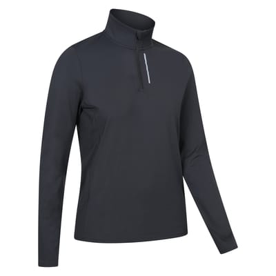Mountain Warehouse Dames/Dames React Quarter Zip Midlayer (Zwart)