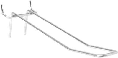 5 stuks - 20cm - Dubbele Gaatjeswand / Perfowand Blisterhaak met draadbrug / Pegboardhaak - Metaal - type: PH25-20D