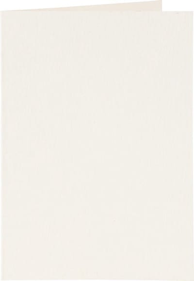 Kaarten en enveloppen, afmeting kaart 10,5x15 cm 110+230 gr, off-white, 6 set