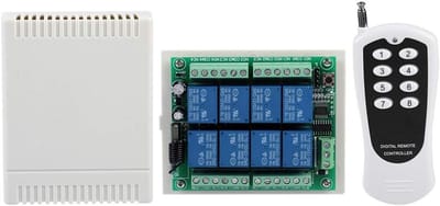 8 Kanaals 12V DC Relais Module Board met Draadloze Afstandsbediening