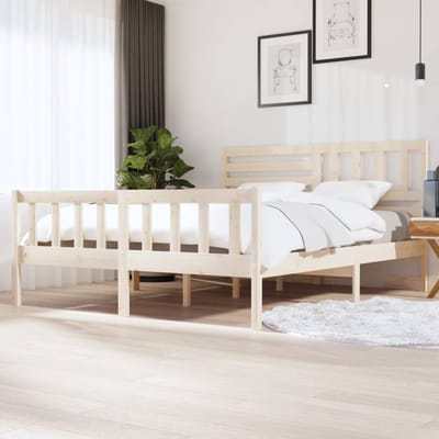 vidaXL - Bedframe - massief - hout - 180x200 - cm