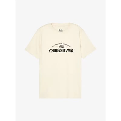 Quiksilver Evo Vista Logo T-shirt Met Korte Mouwen Wit 14 Years Jongen