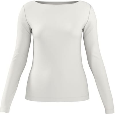 ESMARA Dames longsleeve met boothals (wit, XS (32/34))
