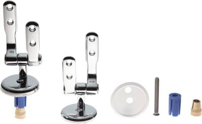 Toiletbril Scharnieren - WC Bevestiging - Badkamer Reparatie - Universeel Verstelbaar - Set van 2 - Zilverkleurig