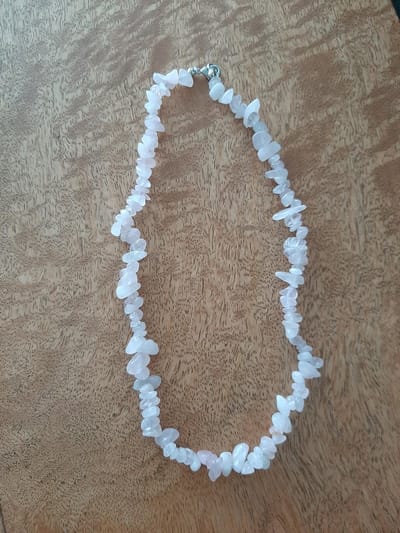 Roze kwarts splitketting