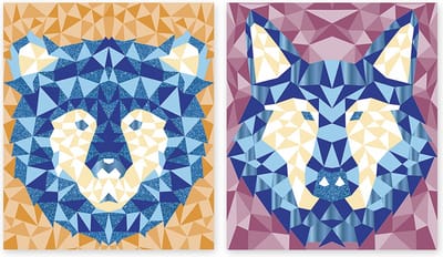 Janod - Mysterix - Mozaiek foamstickers - Bosdieren