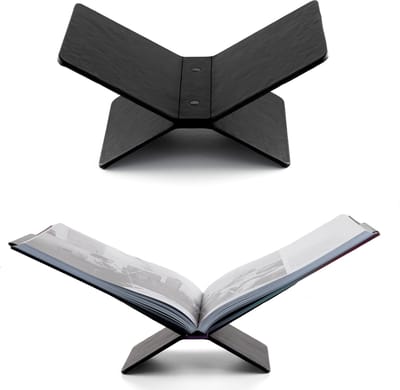 Brute strength - PU Lederen Boekensteun Zwart - Boekenstandaard - Boekensteun kunstleer zwart - Leesstandaard - Bookstand - Book holder - Kunst leer