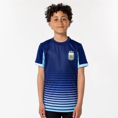 Argentinië Uit Shirt Kind - Maat 116 t/m 164 - Voetbalshirt voor Kinderen - Officiële AFA Fanmerchanidse
