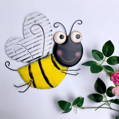 Metaal Bijen Decoraties - IJzeren Bijen Sculptuur voor Wanddecoratie, Tuinornamenten en Buitenruimte Versiering, Perfect voor Tuin, Gazon en Binnenhuis