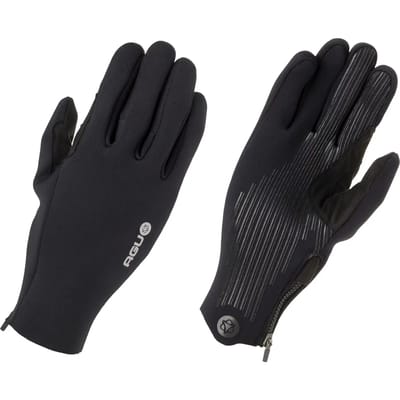 AGU Neopreen Handschoenen - Fietshandschoenen - Winterhandschoenen - Met Rits - 2mm Super Stretch - Waterbestendig - Unisex - Zwart - M