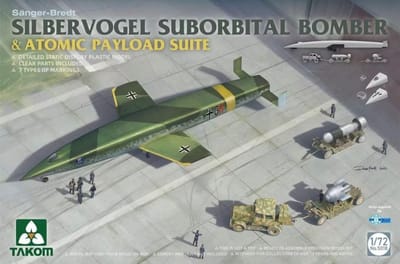 Takom Modelbouwpakket Militaire voertuigen - 5018 Saenger-Bredt Silbervogel Suborbital Bomber - Atomic Payload Suite Plastic - 1:72 - Modelbouw