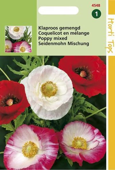 Hortitops Zaden - Papaver Rhoeas Shirley (Klaproos) Gem.