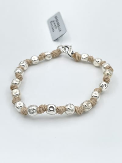 Spadarella Gioielli - SPBR349- Armband - 925 Zilver - 6mm - Sand 265 - 17 Cm