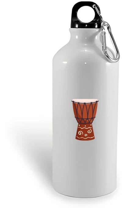 Hacebo® - Trommel waterfles - Drum - Muzikanten - muziek - muzikant - slaginstrument - water fles - 400ML