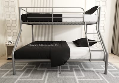 Nessa® - 3 Persoons Stapelbed - Triobed - Metaal - 90x200 / 140x200