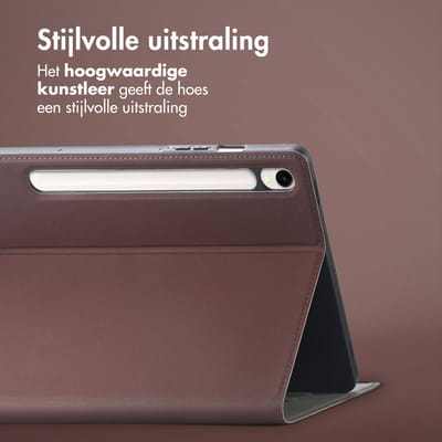 Accezz Tablet Hoes - Geschikt voor Samsung Galaxy Tab S10 FE / Galaxy Tab S9 11.0 inch FE / Galaxy Tab S9 11.0 inch / Galaxy Tab S10 Lite - Classic Tablet Case - Bruin