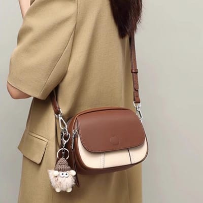 High-end Handtassen, Modieuze Lente- en Zomer Crossbody Tassen, Mini Ronde Tassen, Niche en Stijlvolle Dames Schoudertassen beige