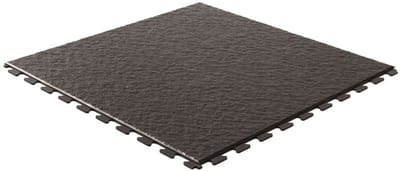Rubbermagazijn - PVC kliktegels leisteen zwart 458x458x5mm - winkel - showroom - garage - prijs per stuk
