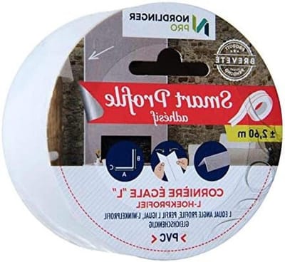 PVC Profiel - Decoratie Profiel Hoek - Muren en Hoeken Afwerken - Voorgevormde Hoek - 2.5 cm x 0.4 cm