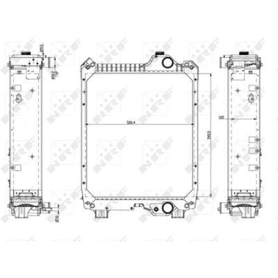 Radiator, motorkoeling NRF 54082