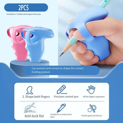 Nieuwe Kinderen Vormgevende Etui Beugel Schrijfhouding Zachte Siliconen Correctie Woordoefening Penzak