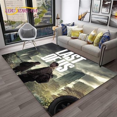 The Last of Us Horrorspel Pedro TV Tapijt Vloerkleed voor Thuis Woonkamer Slaapkamer Bank Deurmat Decoratie, Kindergebied Vloerkleed Antislip Vloermat 40x60cm