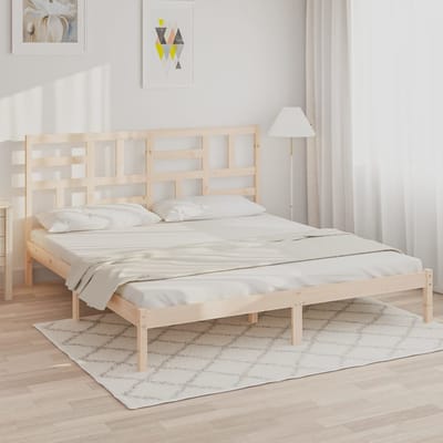 vidaXL - Bedframe - zonder - matras - massief - hout - 180x200 - cm