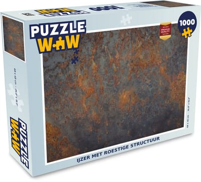 Puzzel IJzer met roestige structuur - Legpuzzel - Puzzel 1000 stukjes volwassenen