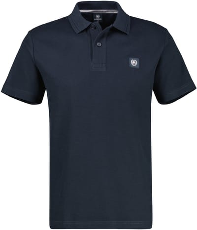 LERROS Poloshirt met wafelstructuur, grote maten , Maat: 4XL , Kleur: CLASSIC NAVY , 100% katoen