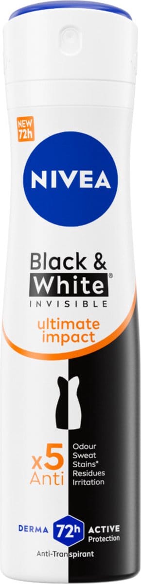 NIVEA Deodorant Spray Black & White Ultimate Impact - 150 ml
