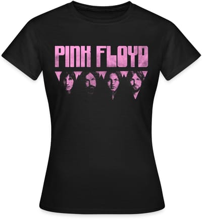 Pink Floyd Logo Roze T-Shirt Dames