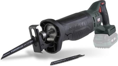 Powerplus accu reciprozaag POWPB30400 - 20V zaagmachine - brushless, zonder accu en lader - 3000min-1 - gereedschap met 2 acc.