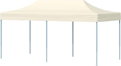 Partytent - Feesttent Tuinpaviljoen - Buitenfeesten Organiseren - Pop-up Ontwerp - 291 x 580 x 315 cm - Crèmekleurig