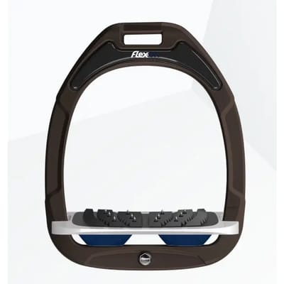 Ultra Grip Inclinatie Stirrup Bruin/grijs/marine Flex-On Green Composite