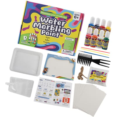 Stylo Peinture à l'Eau Professionnel 8 Couleurs Effaçable Enfants Flottant Set de Stylos à Encre pour Garçons Filles Cadeaux yellow